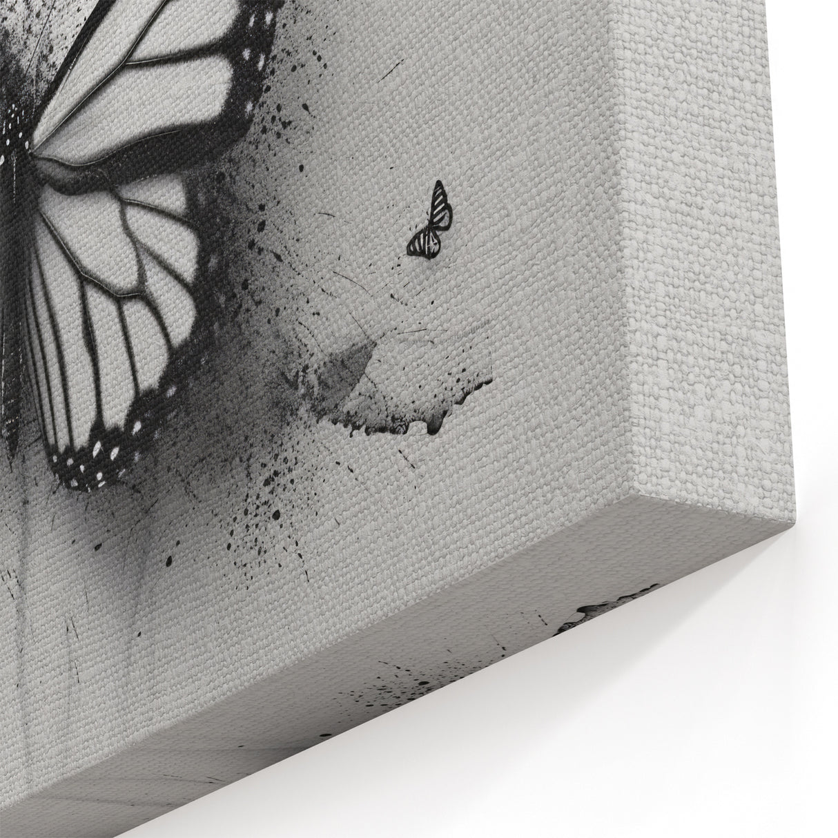 Abstract Butterfly Wall Art - Dynamic Black & White Nature Decor