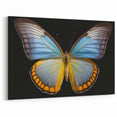 Vibrant Butterfly Wall Art - Bold Blue and Yellow Nature Decor