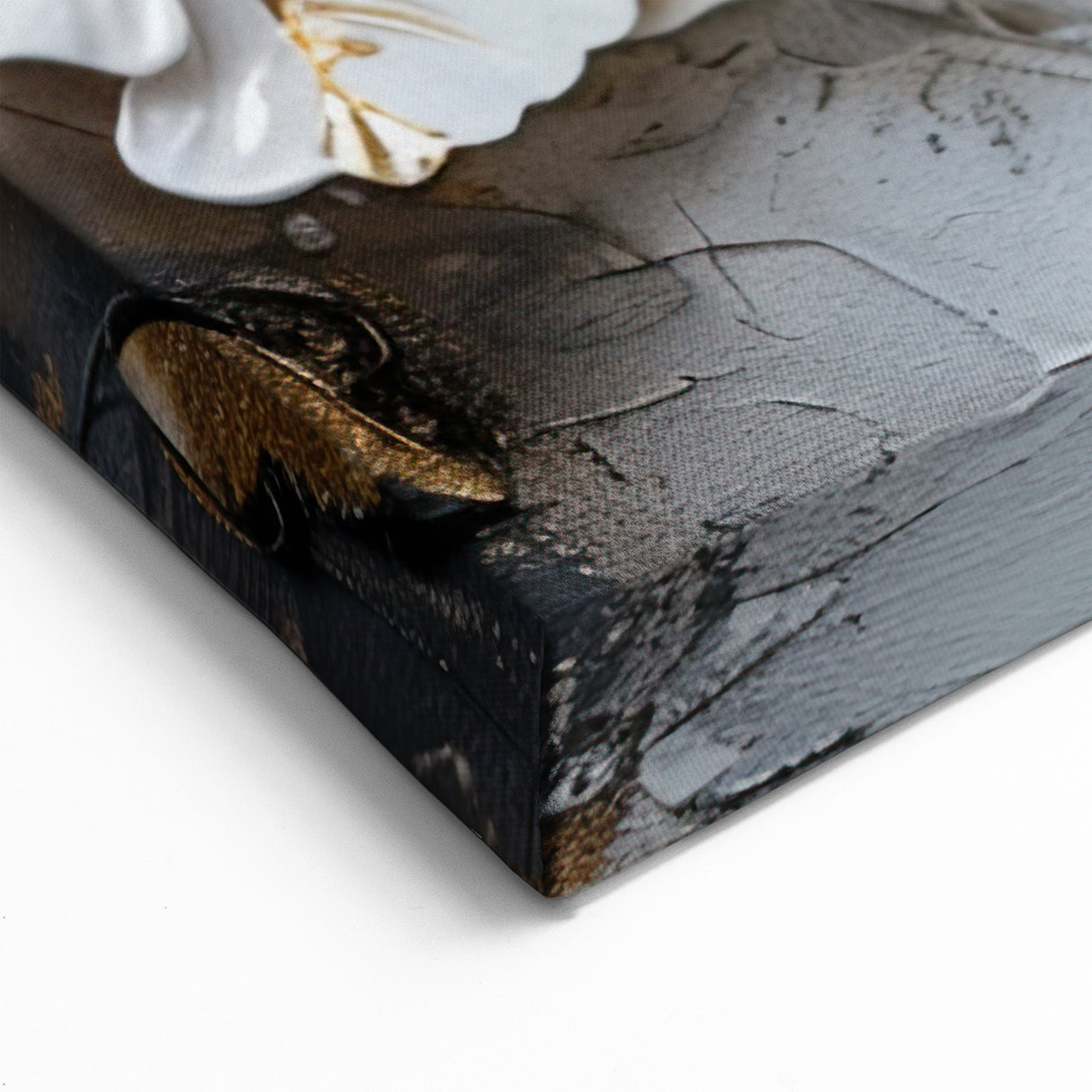 Golden Butterfly & Floral Wall Art - Elegant Canvas Print & Decor