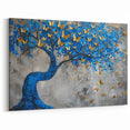 Blue Butterfly Tree Wall Art - Enchanting Canvas Print & Decor