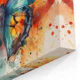 Abstract Butterfly Wall Art - Colorful Splashes of Nature-Inspired Decor