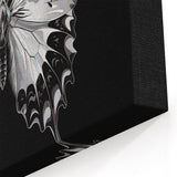 Elegant Monochrome Butterfly Wall Art - Black & White Nature Decor
