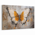 Rustic Butterfly Wall Art - Textured Canvas Print & Framed Decor