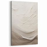 Textured Abstract Wall Art - Neutral Cream and Beige Canvas Design