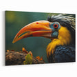 Dramatic Toucan Portrait Wall Art - Tropical Birds Canvas Print Decor