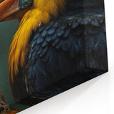 Dramatic Toucan Portrait Wall Art - Tropical Birds Canvas Print Decor
