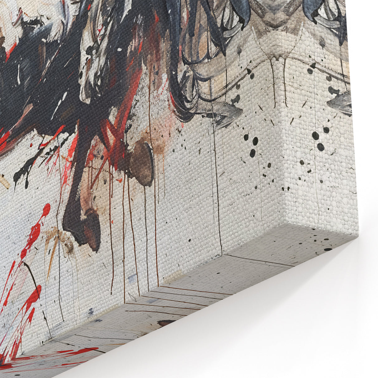 Dynamic Horse Wall Art - Energetic Horse Canvas Print in Black and White