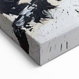 Dynamic Horse Wall Art - Energetic Horse Canvas Print in Black and White