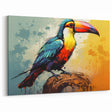 Exotic Tropical Birds Wall Art - Vibrant Wildlife Print Colorful Decor