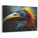 Dramatic Tropical Bird Wall Art  Vibrant Wildlife Print Exotic Decor