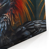 Dramatic Tropical Bird Wall Art  Vibrant Wildlife Print Exotic Decor