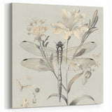 Dragonfly Wall Art - Elegant Floral Decor in Canvas & Framed Prints