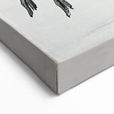 Elegant Black-and-White Cranes Wall Art - Exotic Bird Print Nature Decor