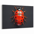 Ladybug Wall Art - Bold and Striking Ladybug Canvas Print for Nature Lovers