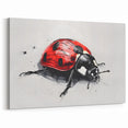 Modern Ladybug Art - Bold Ladybug Canvas & Framed Wall Decor