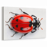 Ladybug Wall Art - Vibrant Ladybug Canvas Print for Modern Home Decor