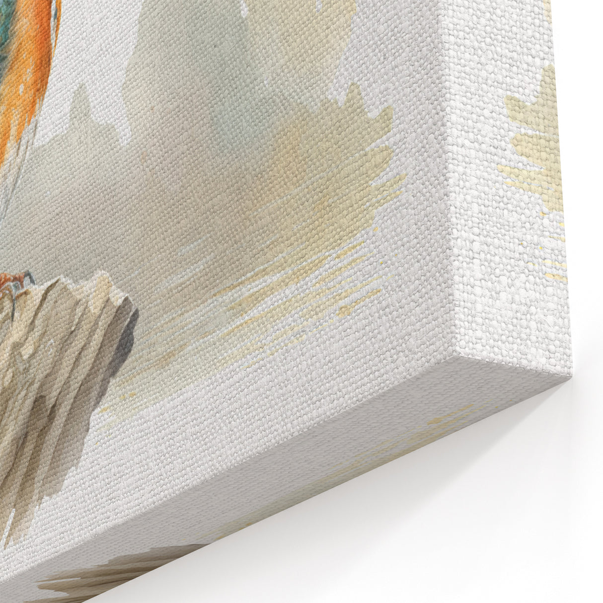 Serene Kingfisher Wall Art - Tranquil Bird Print Nature Decor