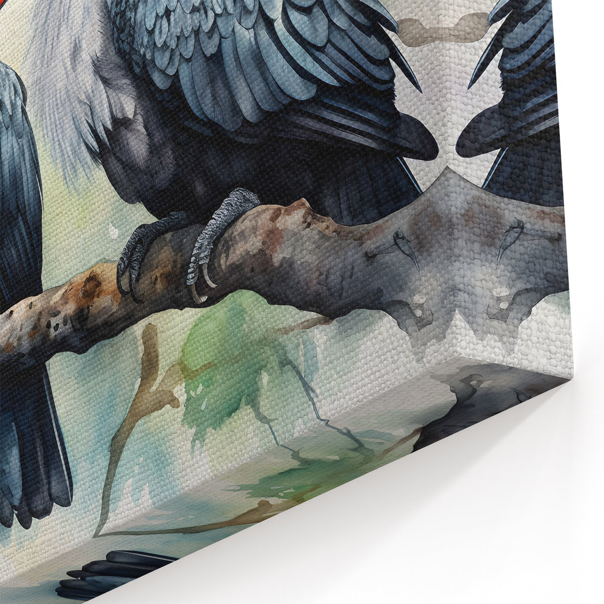 Vibrant Tropical Birds Wall Art - Exotic Birds Canvas Print - Framed Art