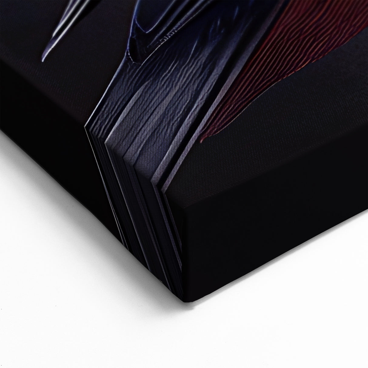 Striking Tropical Bird Wall Art - Bold Red and Black Canvas Print - Framed Art