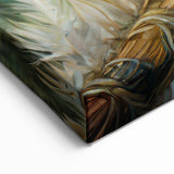 Elegant Kingfisher Wall Art - Serene Tropical Bird Canvas Print - Framed Art