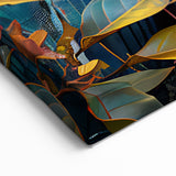 Abstract Toucan Wall Art - Colorful Tropical Bird Canvas Print - Framed Art