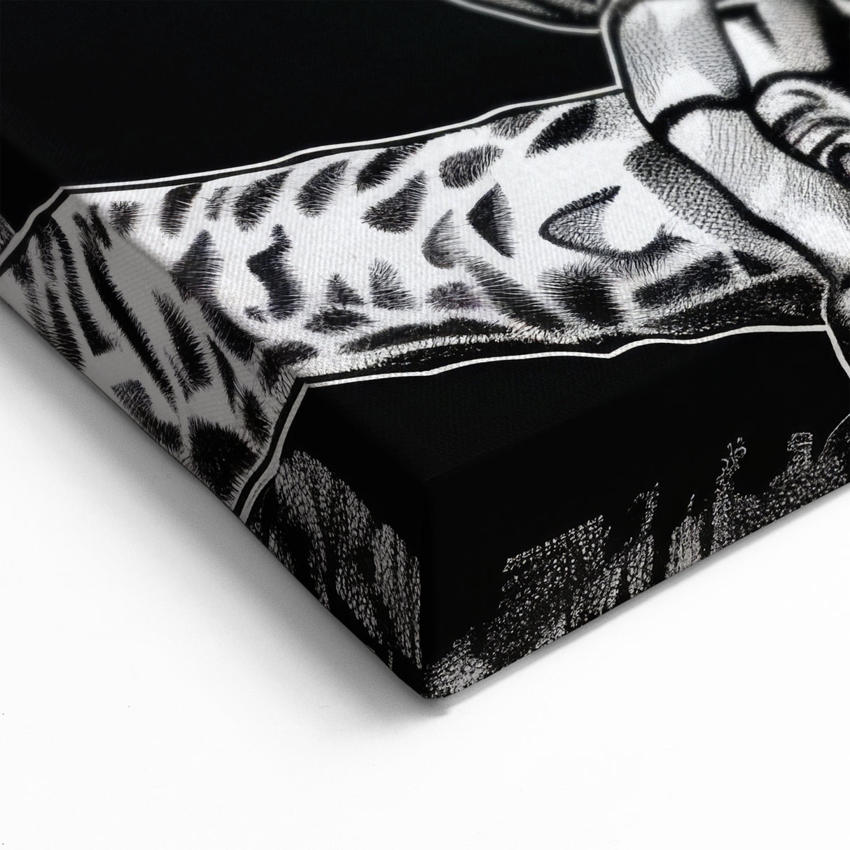 Graphic Toucan Wall Art - Bold Black and Orange Tropical Bird Print - Framed Art