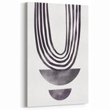 Minimalist Geometric Abstract Art - Modern Black and White Wall Decor