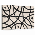 Minimalist Abstract Geometric Art - Modern Black and White Wall Decor
