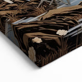 Elegant Heron Art - Moonlit Night Scene in Framed & Canvas Prints