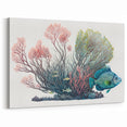 Coral Wall Art - Vibrant Marine Life Canvas Print & Framed Art Decor