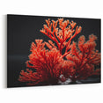 Coral Wall Art - Striking Red Coral Canvas Print & Framed Art Decor
