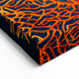 Coral Wall Art - Vibrant Orange Coral Canvas Print & Framed Art Decor