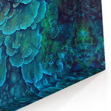 Vibrant Blue-Green Coral Wall Art - Ocean Life Canvas Print