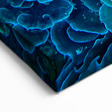 Vibrant Blue-Green Coral Wall Art - Ocean Life Canvas Print