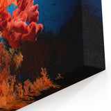 Coral Wall Art - Vibrant Red Coral Canvas Print & Framed Art Decor