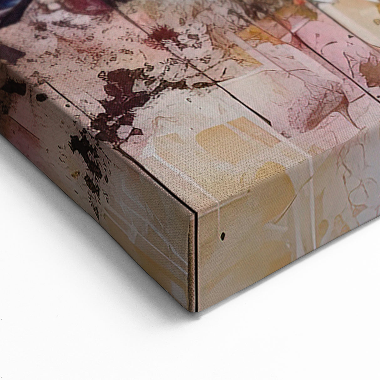 Vibrant Yellow Daisy Abstract Floral Canvas - Contemporary Flower Art