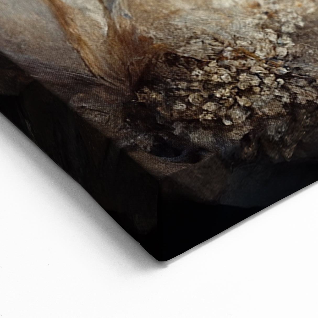 Ethereal Blue and Beige Floral Canvas - Modern Abstract Botanical Art