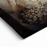 Ethereal Blue and Beige Floral Canvas - Modern Abstract Botanical Art