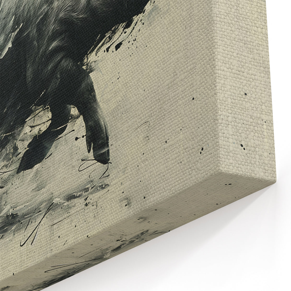 Motion Pig Wall Art - Energetic Pig Canvas Print Wildlife Decor Idea