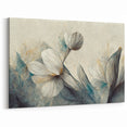 Soft Petals Abstract Floral Canvas - Modern Botanical Wall Art