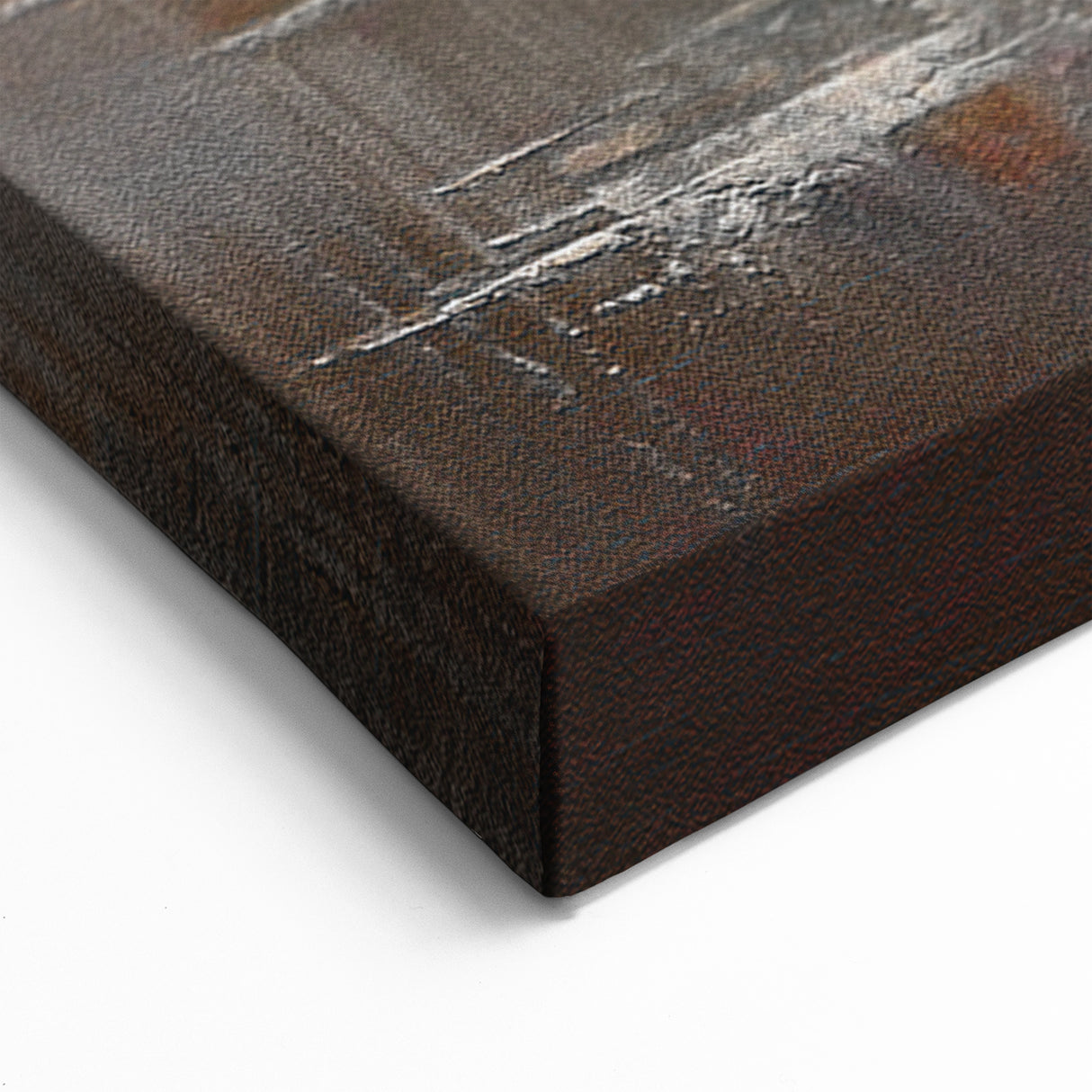 Modern Abstract Strokes Art in Neutral Tones with Subtle Gold Accents