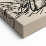 Rustic Pig Wall Art - Relaxed Pig Canvas Print Farmhouse Decor