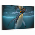 Stunning Penguin Underwater Art - Vibrant Penguin Wall Decor Print