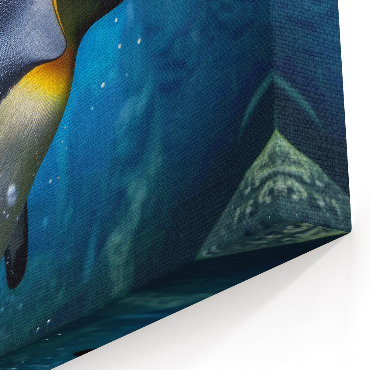 Dynamic Underwater Penguin Art - Vibrant Wildlife Wall Decor Print
