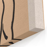Minimalist Line Art Print - Modern Nude Figure Abstract Wall Decor
