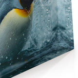Action-Packed Penguin Art - Dynamic Wildlife Wall Decor Print