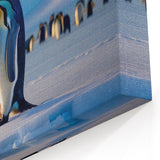 Majestic Penguin Art - Serene Arctic Landscape Wall Decor Print