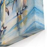 Penguin Wall Art - Arctic Wildlife Canvas Print for Animal Decor Enthusiasts