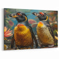 Penguin Wall Art - Vibrant Wildlife Photography Canvas Print Decor