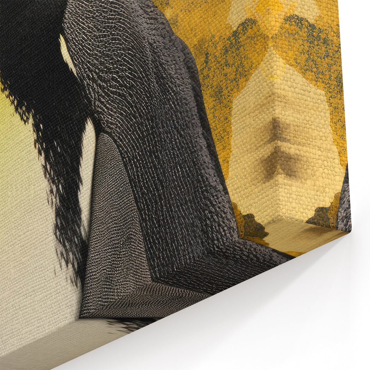 Penguin Wall Art - Modern Abstract Wildlife Canvas Print for Decor